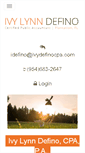 Mobile Screenshot of ivydefinocpa.com